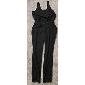 Old navy Active StretchTech One Piece Jumpsuit Jogger black Elastic size M Tall